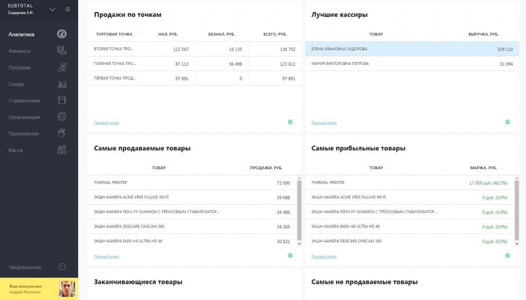 Программа для кассовых аппаратов